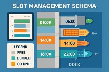 Tijdvensterplanning voor de kade