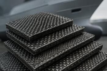 Composiet laminaat met meerdere weeflagen