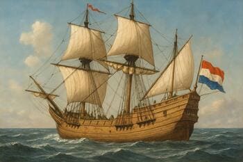 Fluitschip met smalle dekbreedte en volle romp